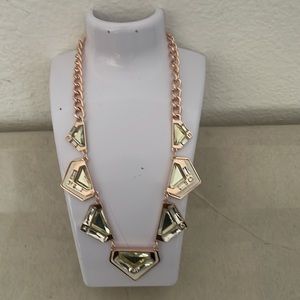 Guess Rose Gold-Tone Large Crystal, Python Collar Necklace, 18" 2 for $10